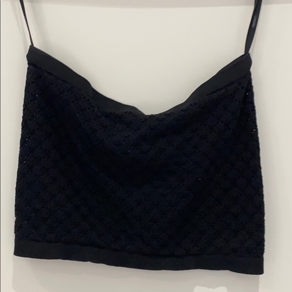 Black Crop top